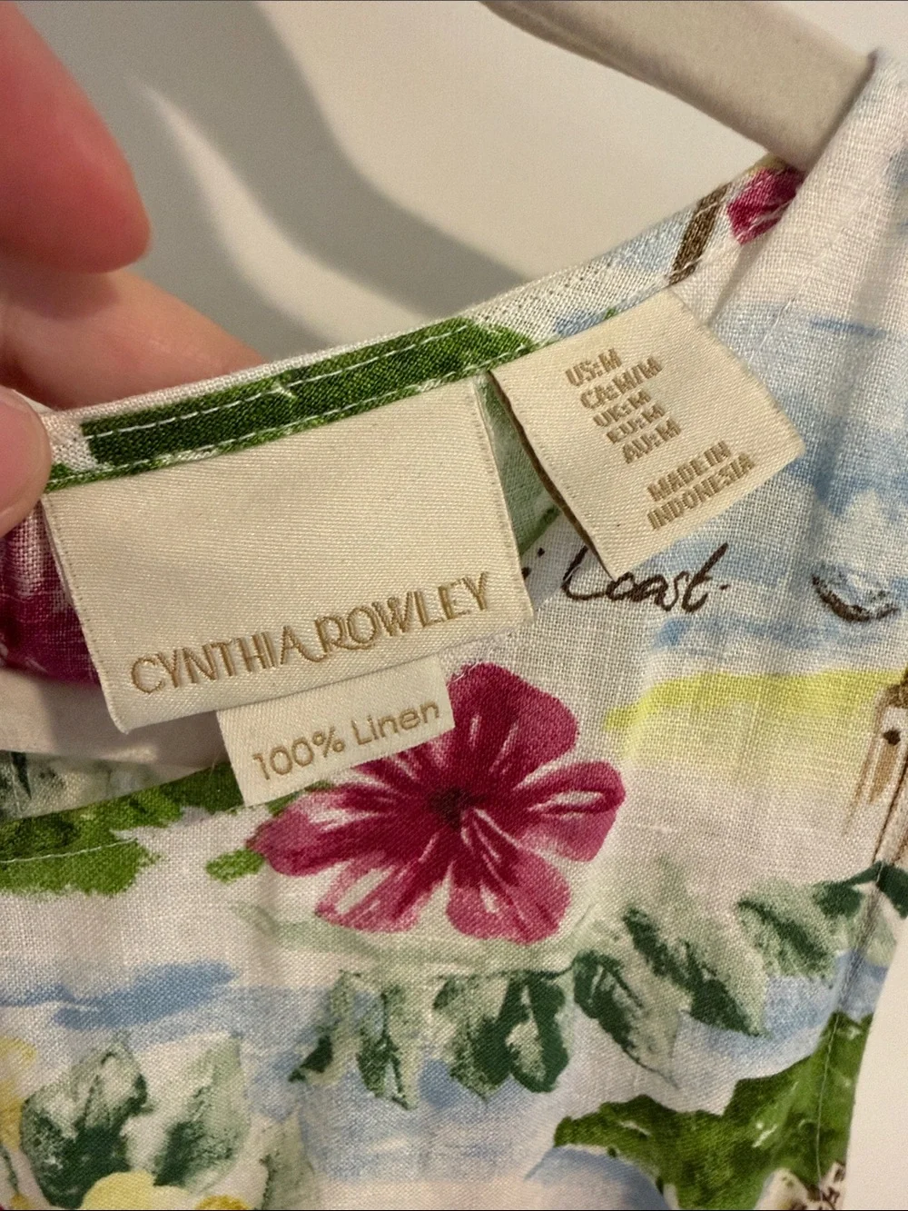 Cynthia Rowley 100% Linen Mini Amalfi Coast Dress - Picture 3 of 3